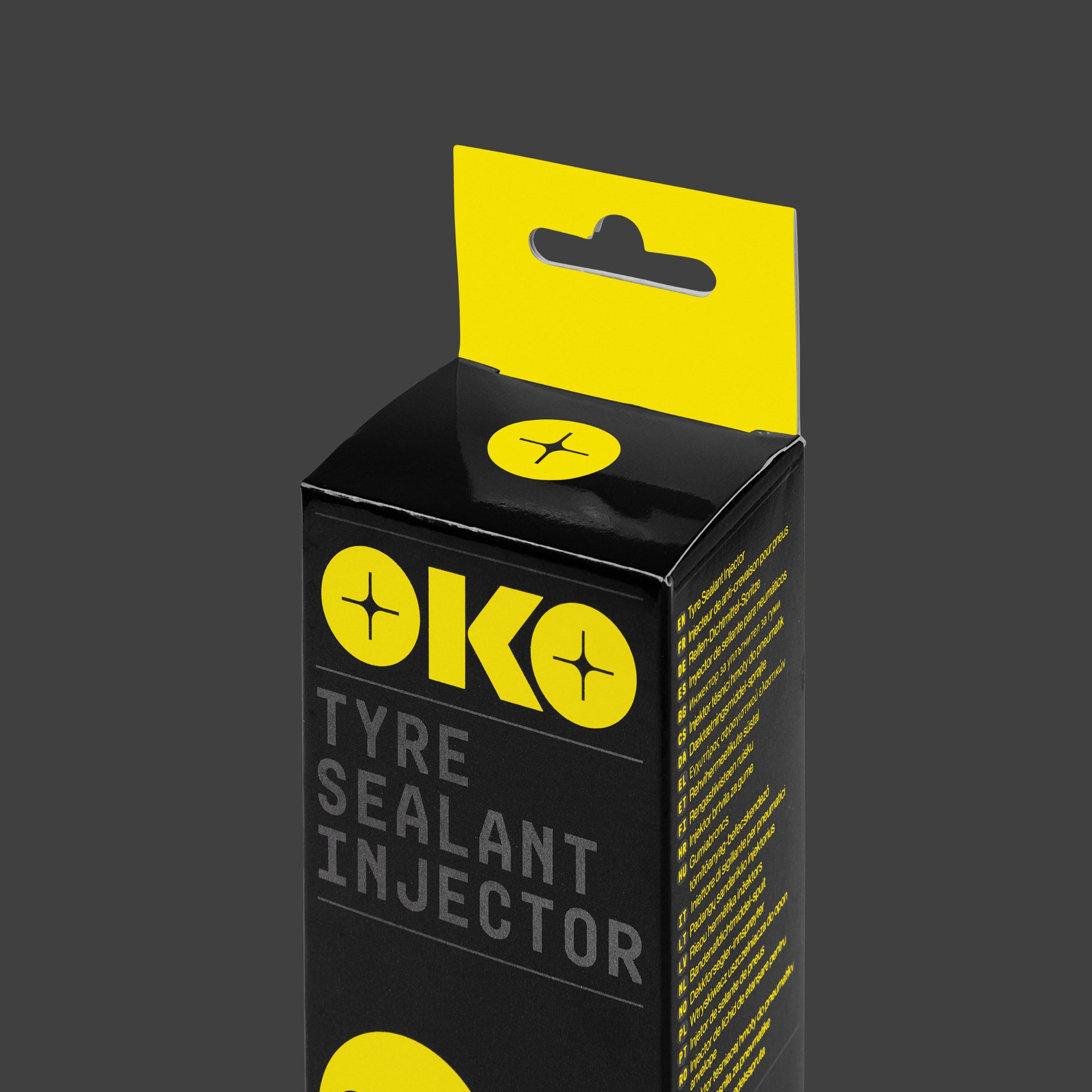 OKO Tyre Sealant Injector retail packaging